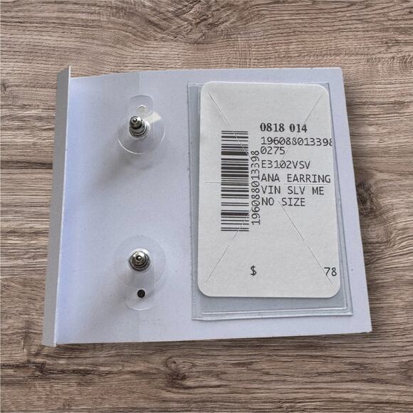 NWT! Kendra Scott Ana Statement Drop Earrings in Silver - Picture 5 of 5